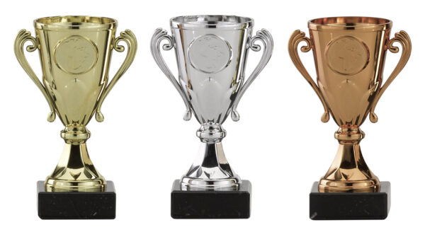 Trofee beker in 3 kleuren